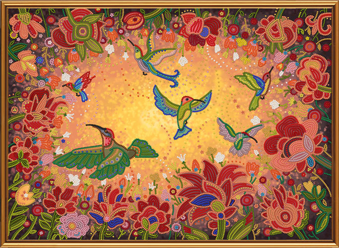 Рисунок на ткани Райские птицы 42х30 см, БИС 1298, Нова Слобода