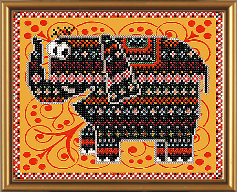 Рисунок на ткани Слонёнок, БИС 5028, Нова Слобода