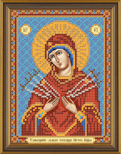 Рисунок на ткани Богородица Умягчение злых сердец, БИС 5058, Нова Слобода