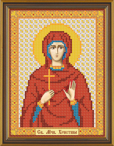 Рисунок на ткани Св. Мц. Кристина, БИС 5126, Нова Слобода