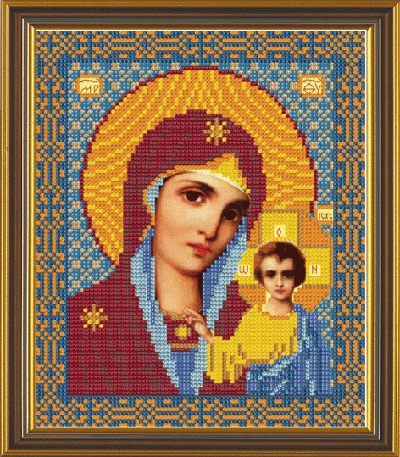 Рисунок на ткани Пресвятая Богородица казанская, БИС 9015, Нова Слобода