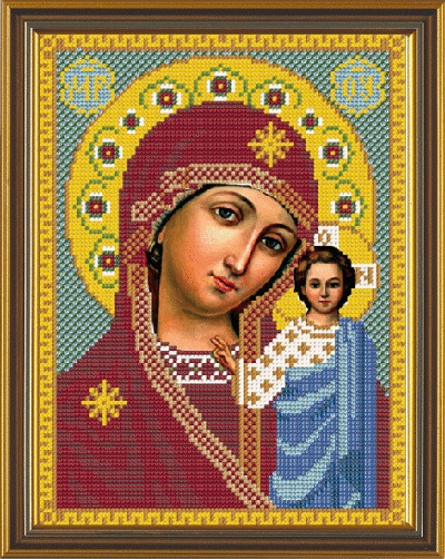 Рисунок на ткани Богородица Казанская БИС 9024, Нова Слобода