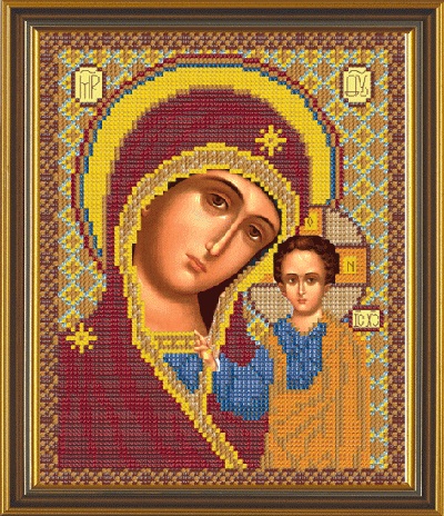 Рисунок на ткани Казанская Богородица БИС 9036, Нова Слобода