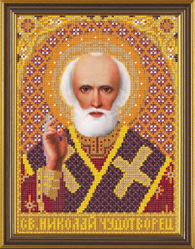 Рисунок на ткани Святитель Николай Чудотворец, БИС 9063, Нова Слобода