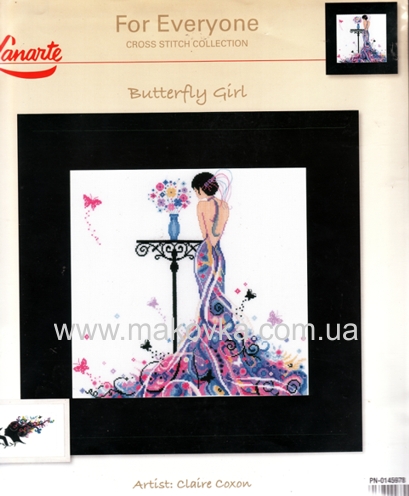 Набор для вышивания Девушка-бабочка (Butterfly girl) PN-0145978 Lanarte