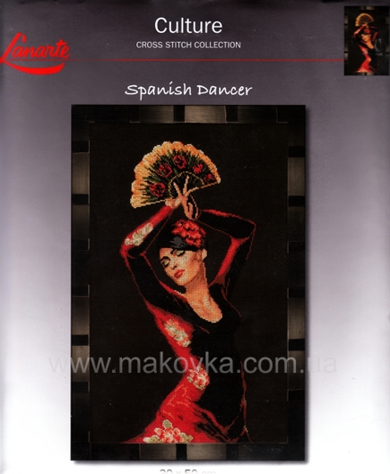 Набор для вышивания вышивка Испанская танцовщица (Spanish Dancerl) 35073 Lanarte