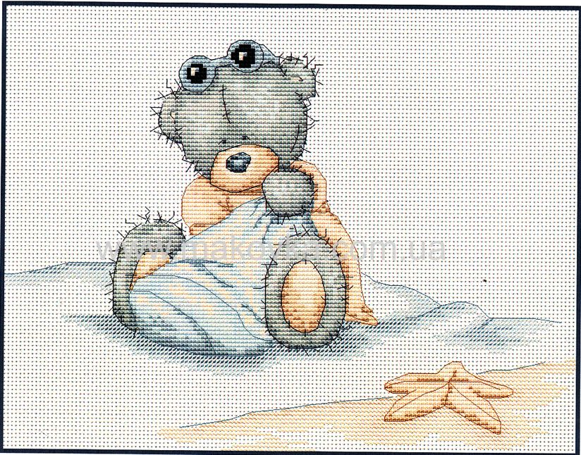 B109 Мишка Тедди На пляже (Ursuletii TEDDY) "Luca-S" набор для вышивания