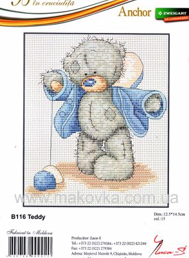 B116 Мишка Тедди в курточке (Ursuletii TEDDY) "Luca-S" набор для вышивания