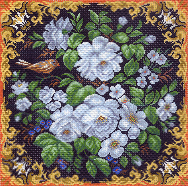 Набор для вышивания Подушка Цветочный рай, 1093, Матрёнин Посад