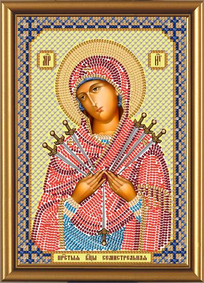 Пресвятая Богородица Семистрельная (С6010) Нова слобода вышивка