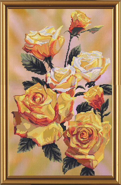 Набор для вышивания Желтые розы СР3041 Нова Слобода