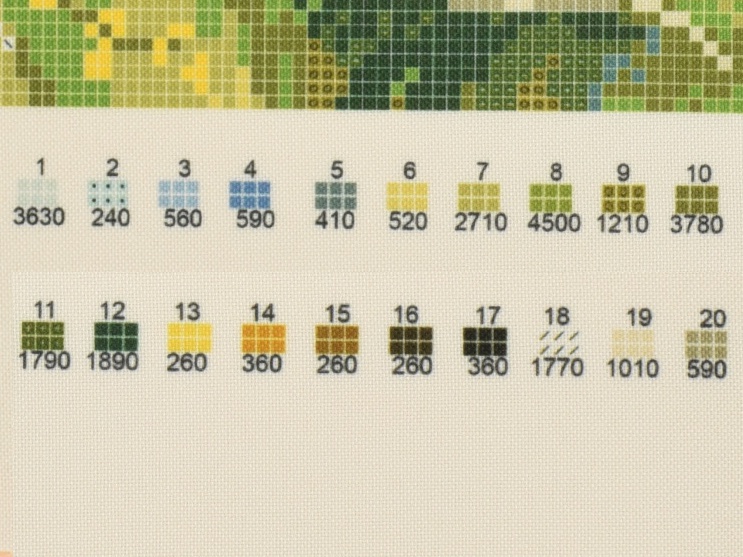 Схема (рисунок) на ткани 10-337 Домик в горах, А3, Бісерок