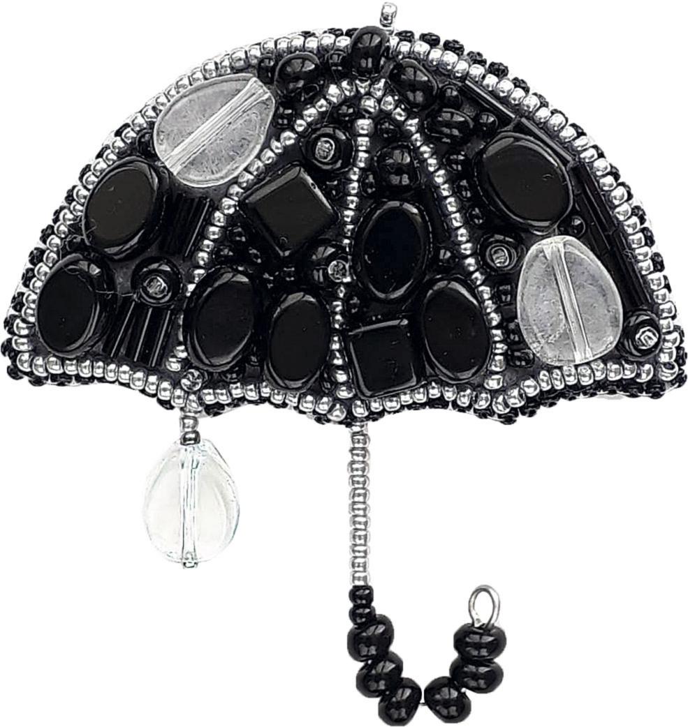 Набор для вышивания Броши БП-203 Вечерний дождик (зонтик) , Crystal Art