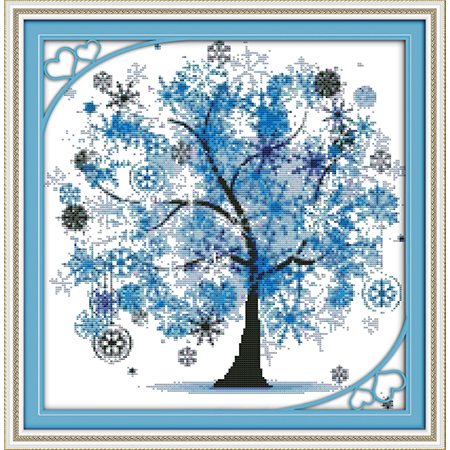 вышивка Дерево счастья 4 (зима), F371, Идейка