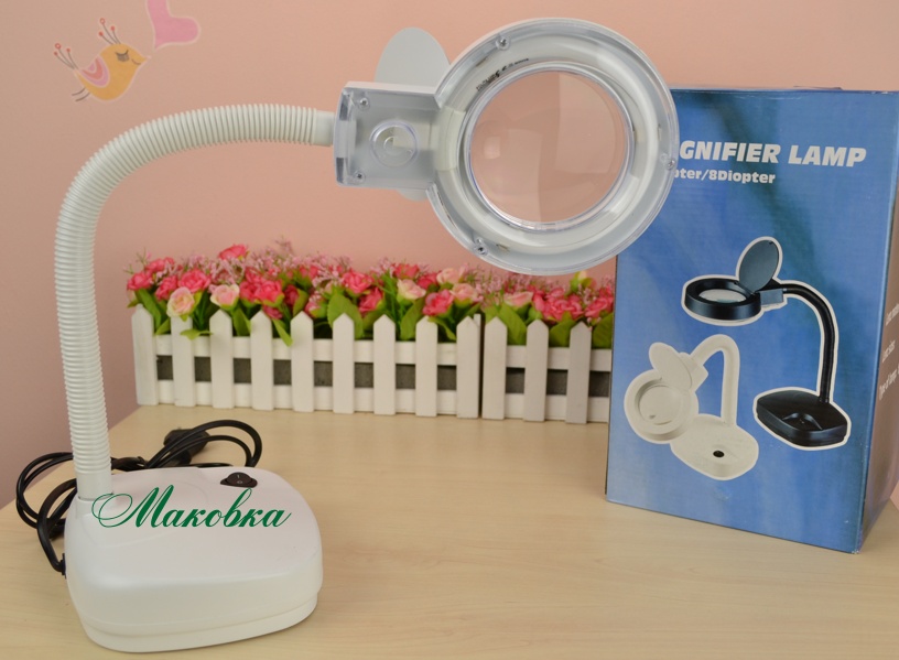 Лупа - лампа профессиональная Magnifier Lamp 8611-D, 3/8 диоптер, электрическая