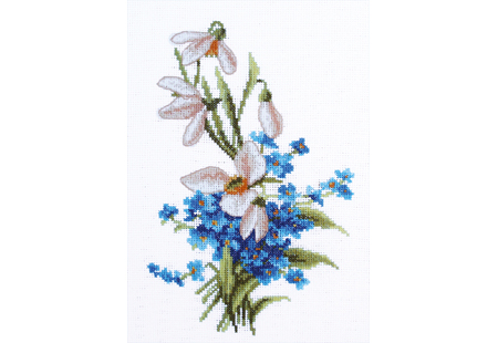 Вышивка нитками Весенние цветы, П6 009, Повитруля
