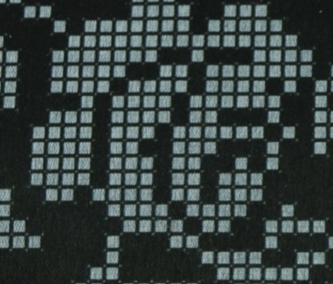 Клатч Орнамент из роз КЛ118кЧ черный атлас-котон , под вышивку, Барвиста Вишиванка