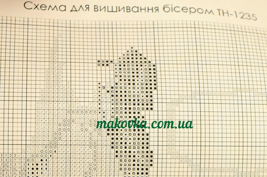 Схема (рисунок) на ткани Свадебная метрика, Т-1235 ВДВ под бисер