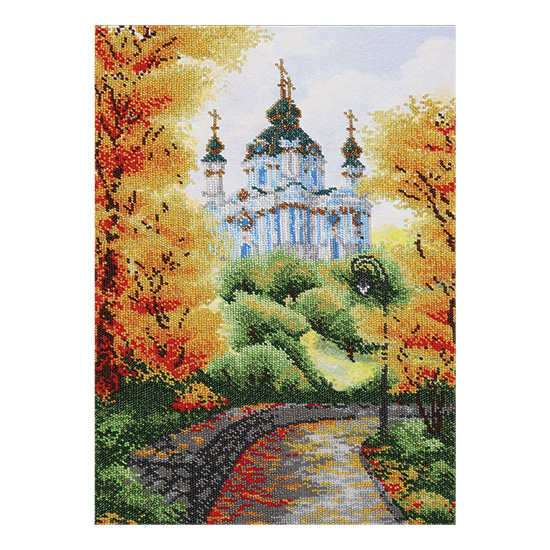 Схема (рисунок) на ткани Т-0468 Осенний киевский этюд, ВДВ