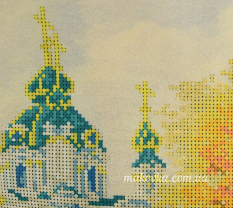 Схема (рисунок) на ткани Т-0468 Осенний киевский этюд, ВДВ