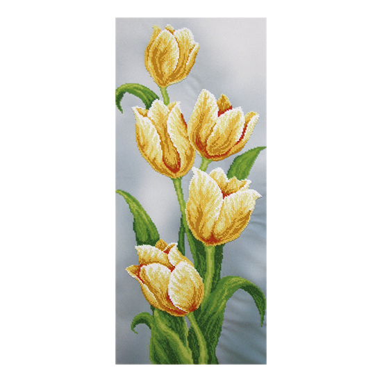 Набор для вышивания с чешским бисером Желтые тюльпаны ТН-0504 ВДВ